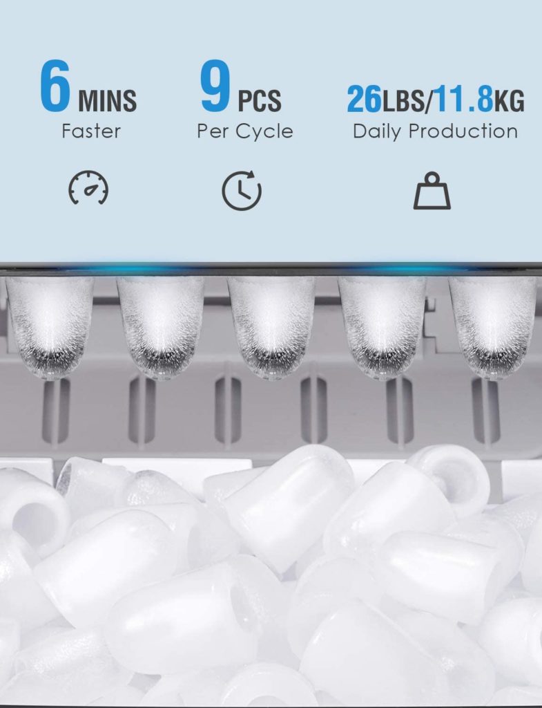 capacité de la machine à glaçon